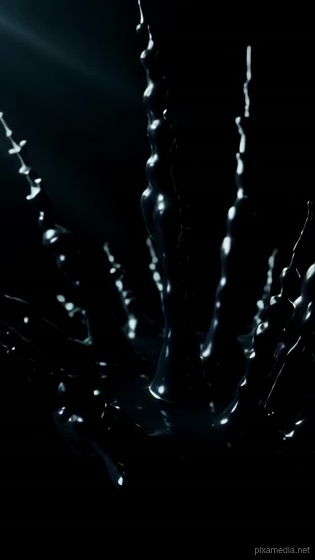 Magnetic Bloom in Darkness - Abstract AI stock