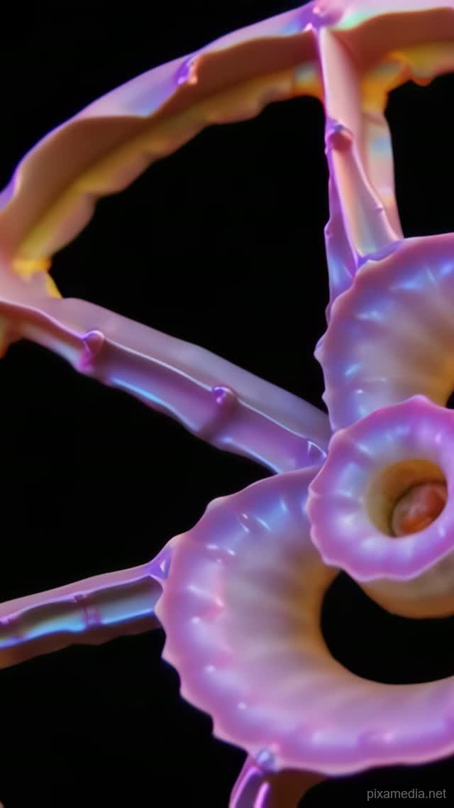 Nautilus Spiral in Void - Abstract AI stock