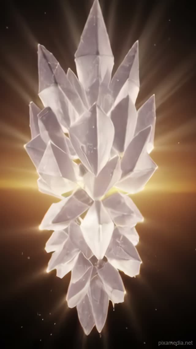 Crystal Lattice Dawn - Abstract AI stock