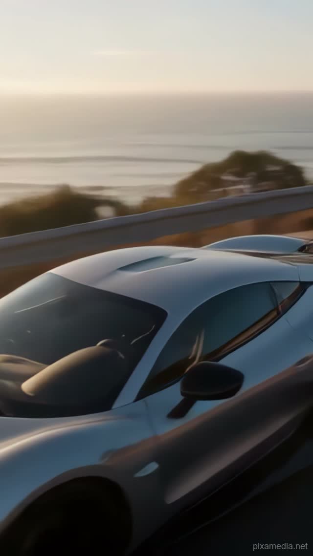 Silver Ghost on Coastal Route - Advertising AI stock