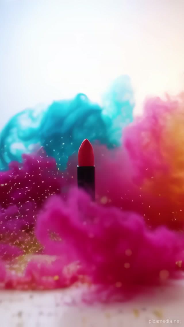 Crimson Explosion in White - Advertising AI stock