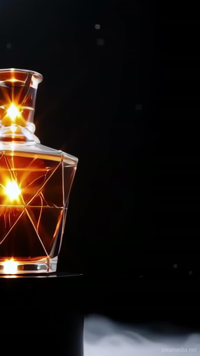 Amber Radiance in Crystal - Advertising AI stock