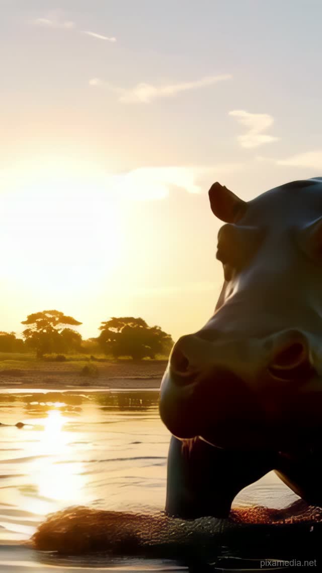 Sunset River Giant - Animal AI stock
