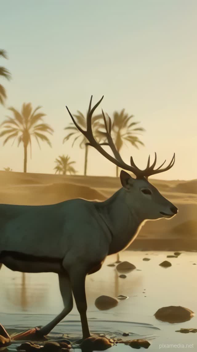 Desert Oasis Refuge - Animal AI stock