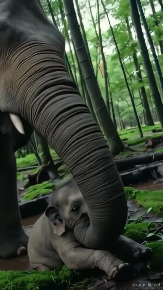 A Mother's Lift - Animal AI stock