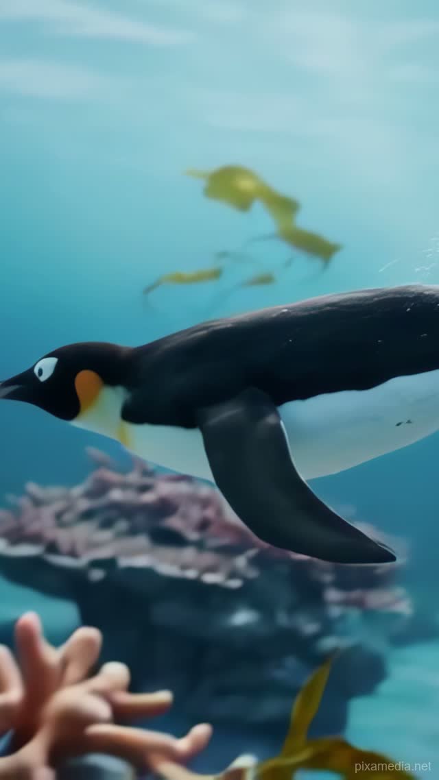 Emperor Plunge Beneath Ice - Animal AI stock