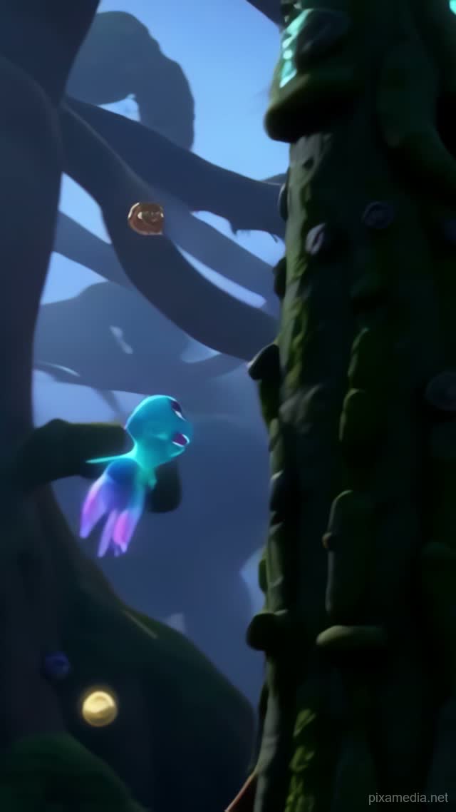 Luminous Dance of the Deep - Animation AI stock
