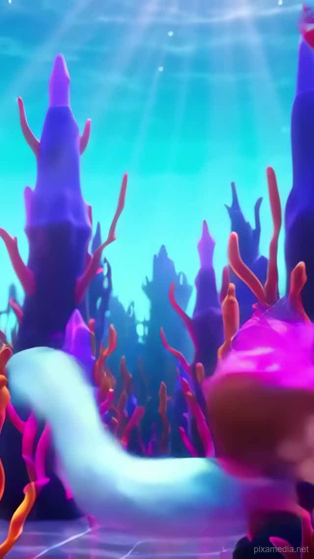 Crystal Cavern Serenade - Animation AI stock