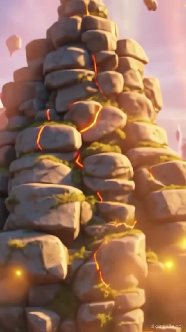 Mountain Spirit Awakens - Animation AI stock