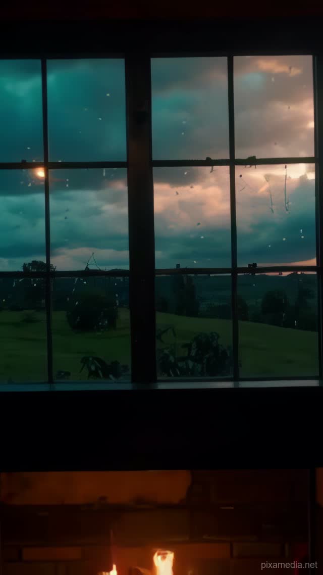 Firelight and Distant Thunder - ASMR AI stock