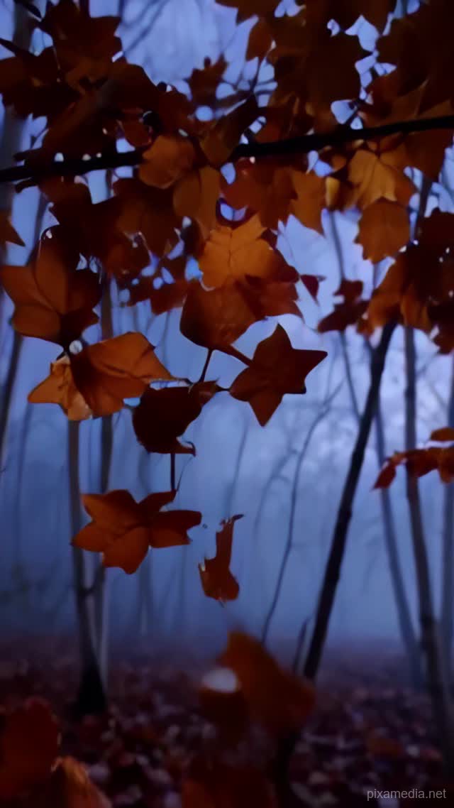 Leaves Falling at Dawn - ASMR AI stock
