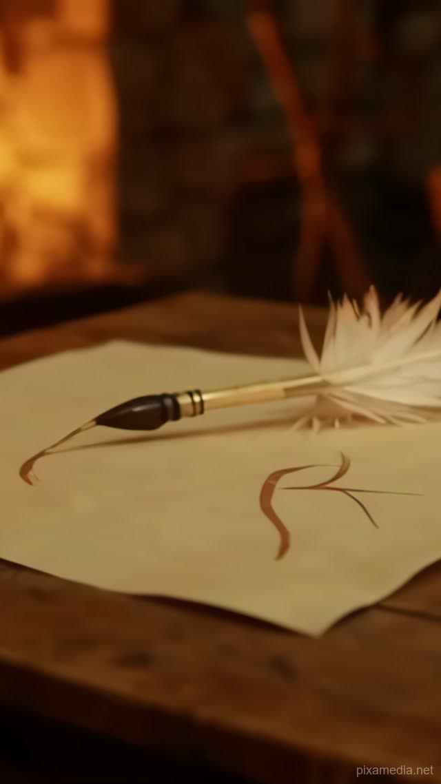 Quill's Quiet Firelight - ASMR AI stock