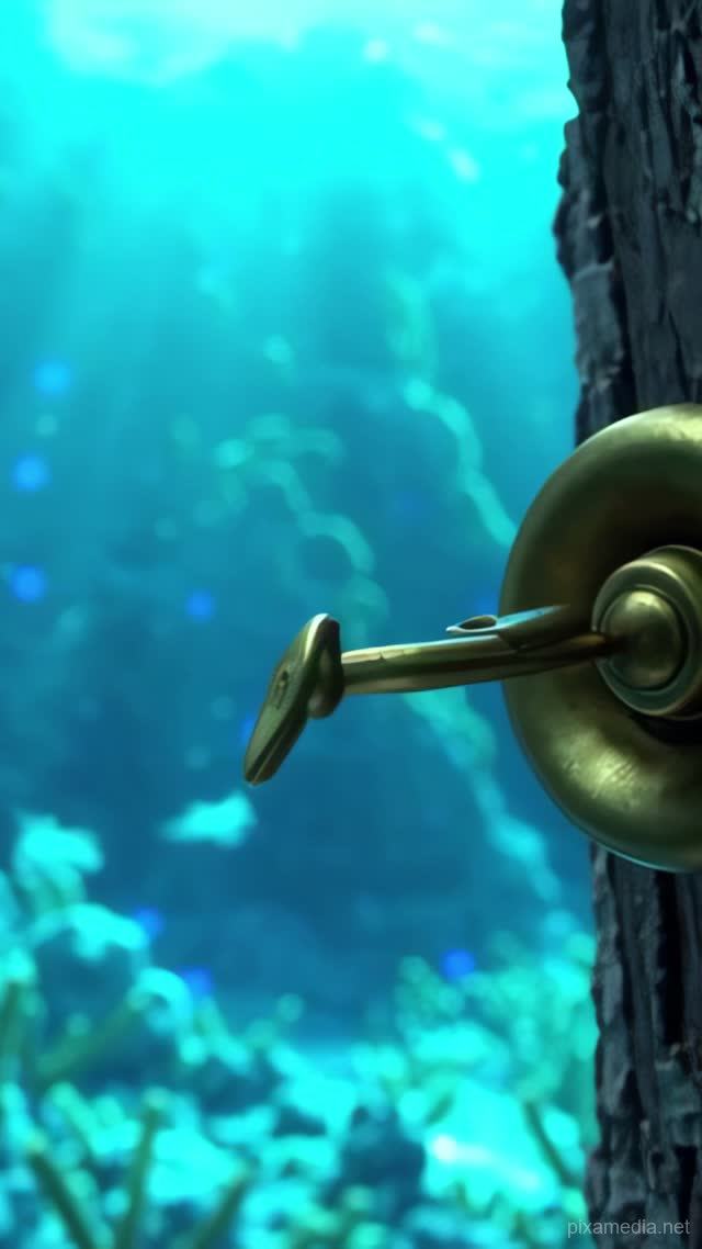 Brass Switch in Glowing Cavern - ASMR AI stock