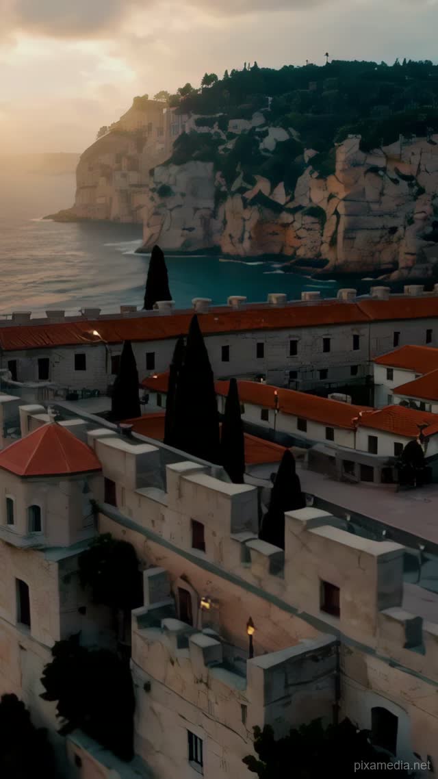 Dubrovnik's Ancient Stone Crown - Balkans AI stock