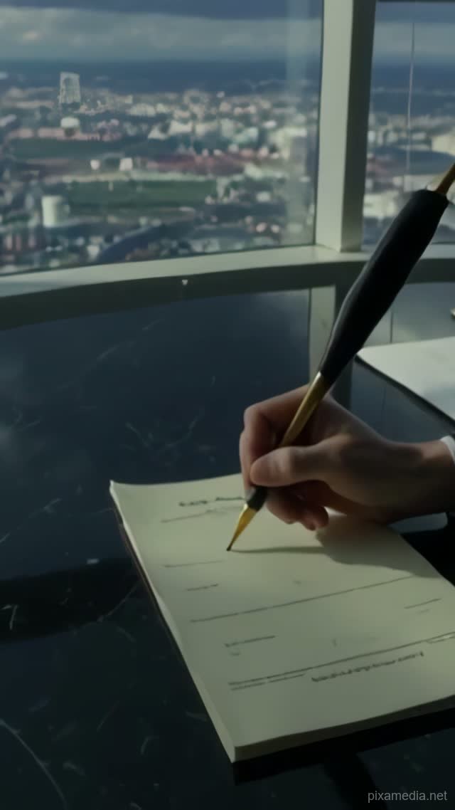 Ink Above the Container Port - Economy AI stock