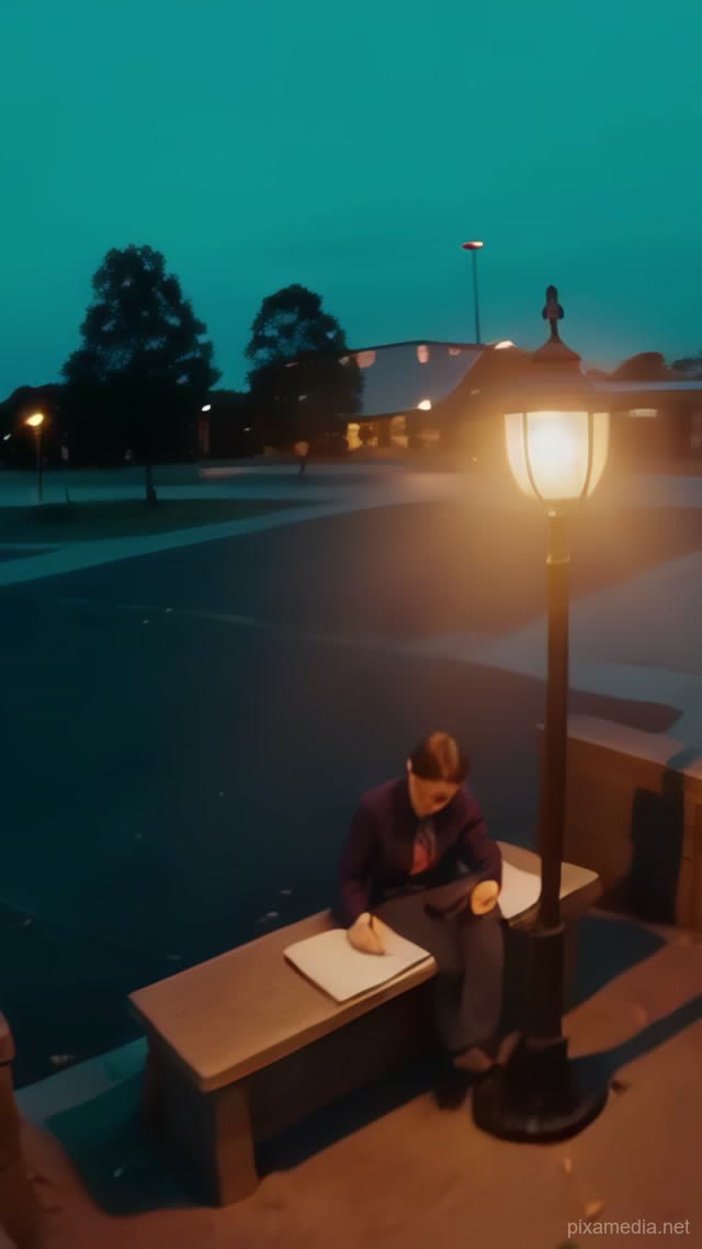 Sketchbook Under Amber Lamp - Education AI stock