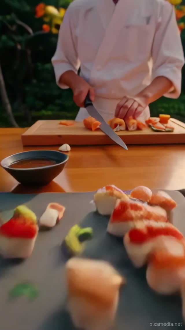 Sushi Chef's Garden Symphony - Food AI stock
