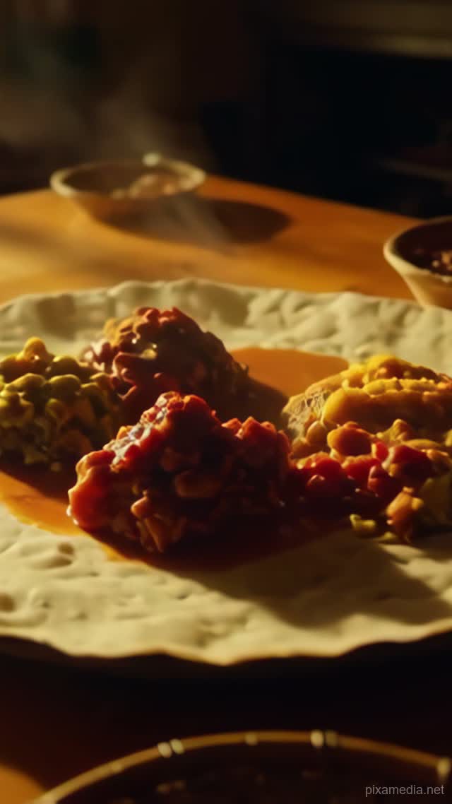 Ethiopian Injera Feast - Food AI stock