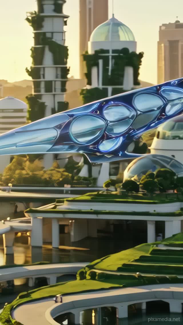 Chrono Vessel Over Solar Haven - Future AI stock