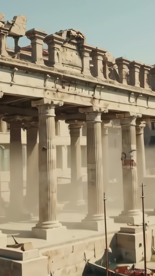 Ruins of the Roman Harbor - History AI stock