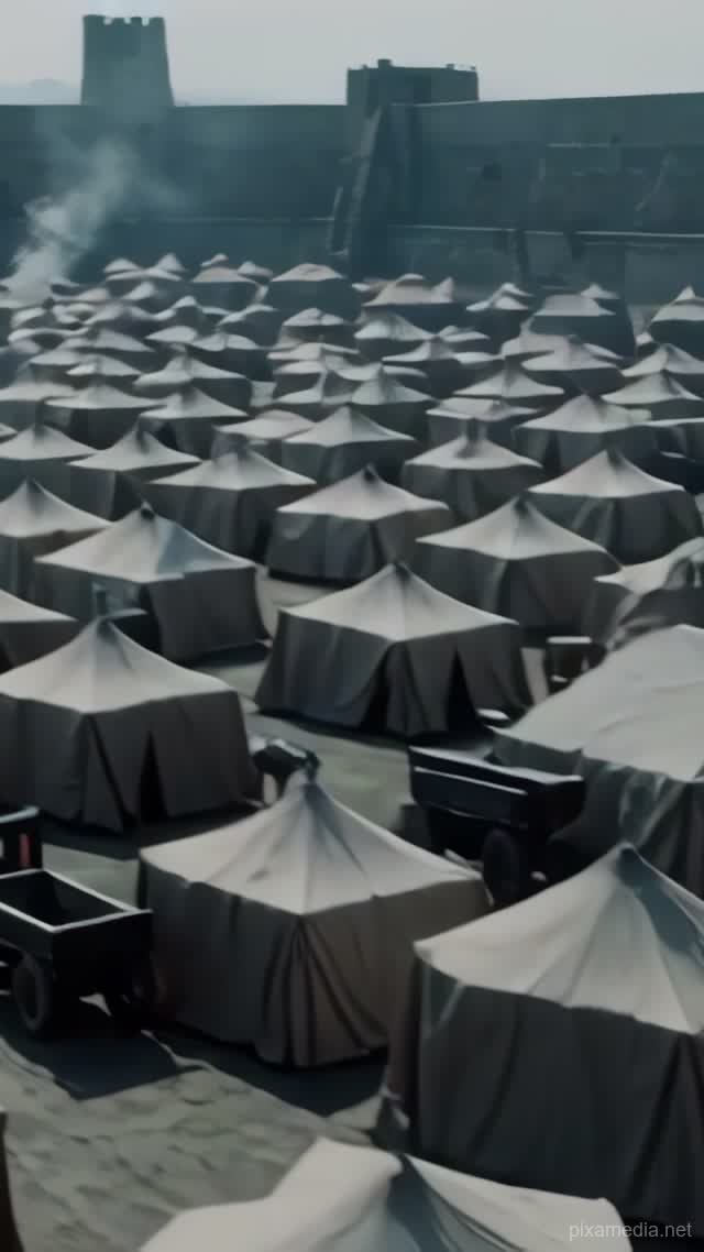 Tents Before Theodosian Walls - History AI stock