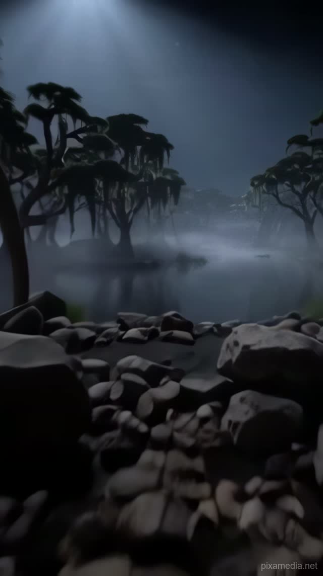 Swamp's Crumbling Edge - Horror AI stock