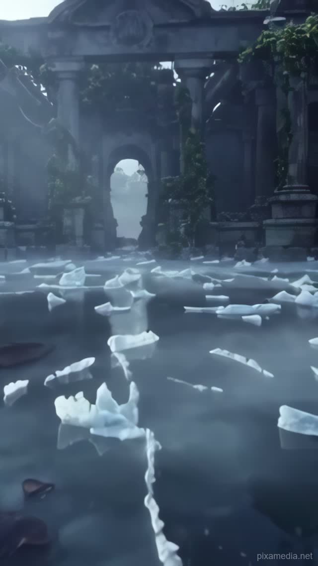 Frozen Secrets Beneath - Horror AI stock