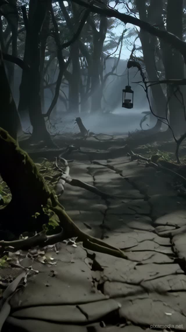 Whispers of the Forgotten Path - Horror AI stock
