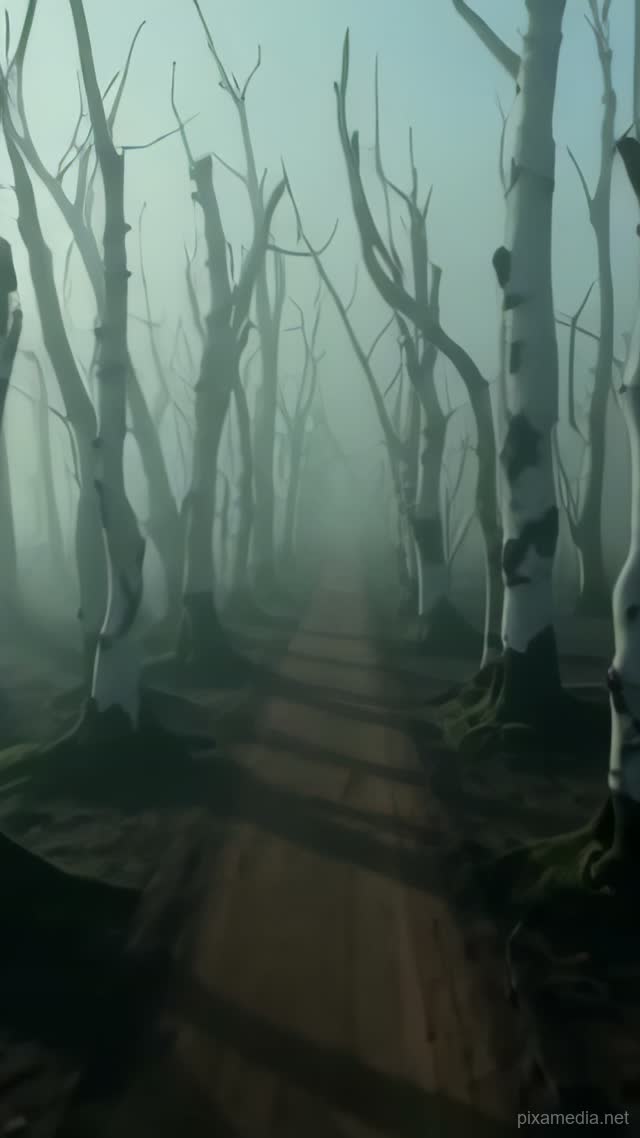 Dead Path Under Fog - Horror AI stock