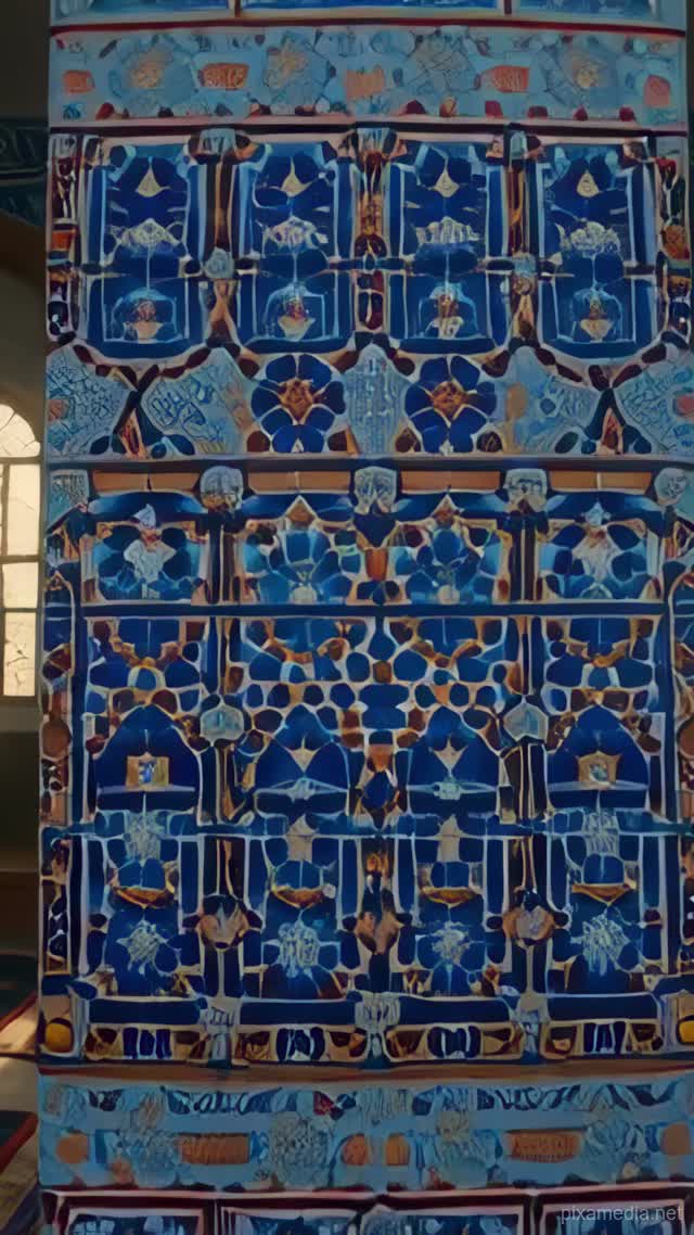 Sacred Geometry of Koutoubia - Islamic AI stock