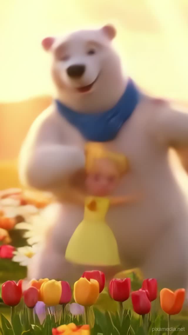 Polar Bear and Me - Kids AI stock