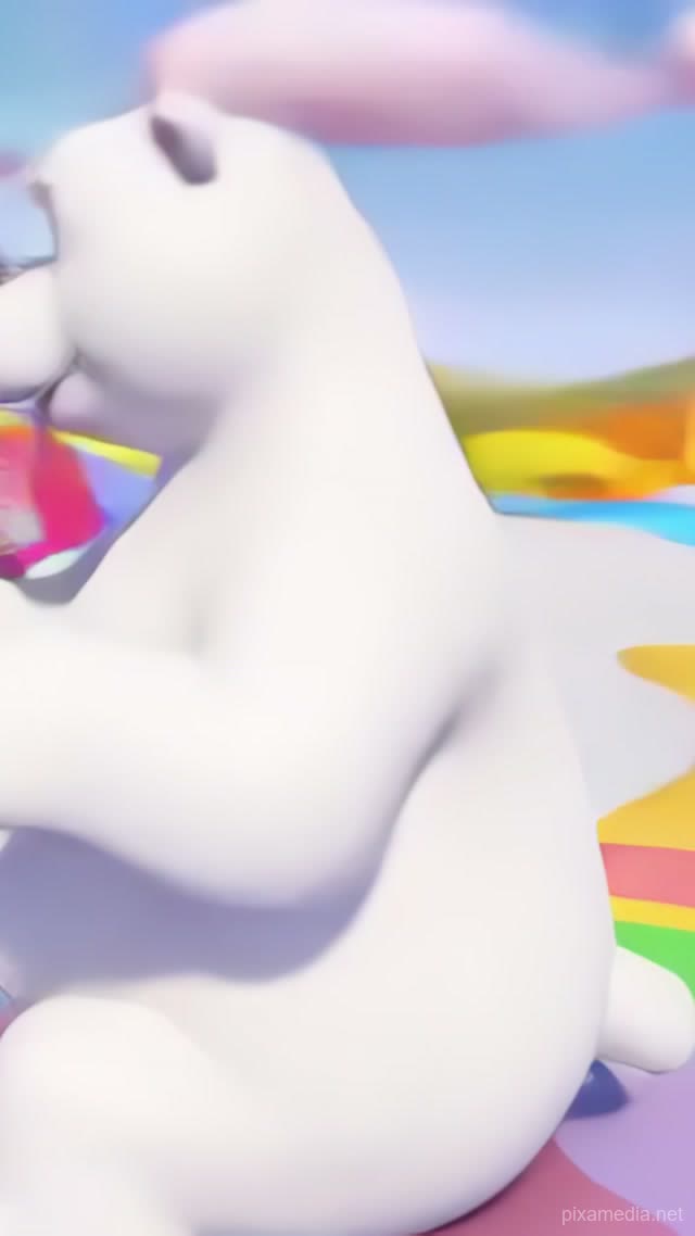 Polar Bear Playground Joy - Kids AI stock