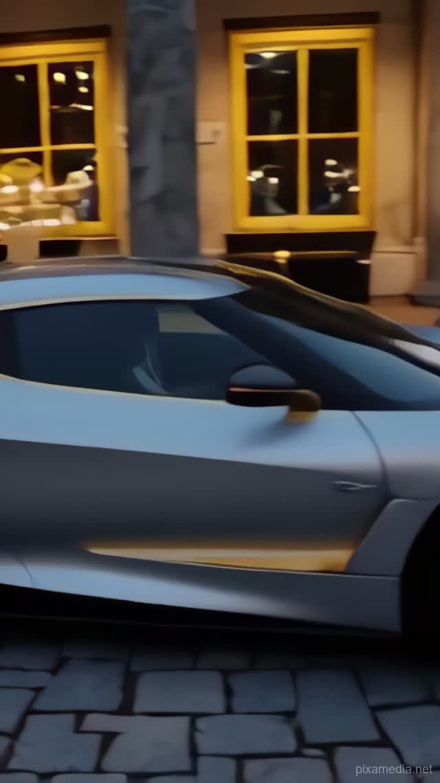 Silver Ghost at Dusk - Luxury AI stock