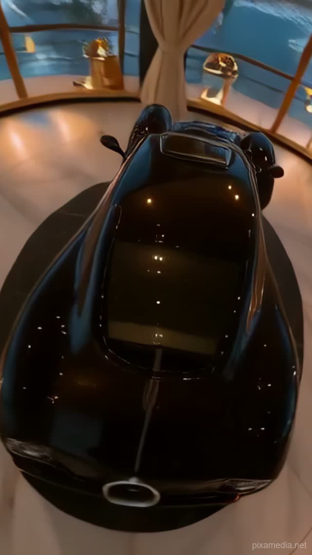 Midnight Trophy by the Sea - Luxury AI stock