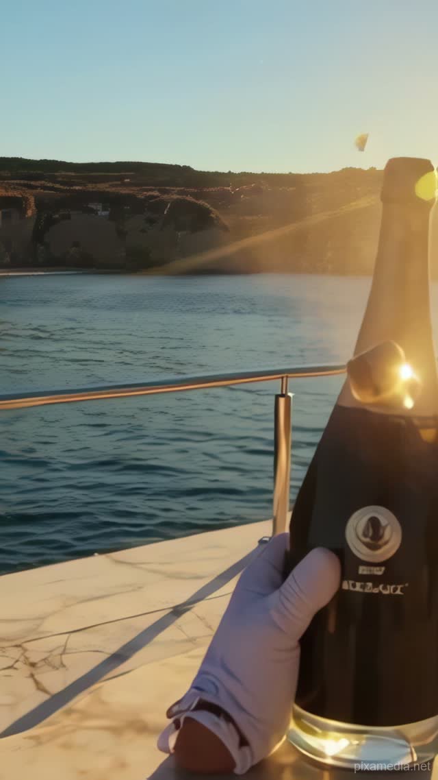 Golden Coast Champagne Celebration - Luxury AI stock