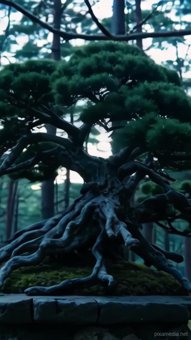 Stillness in Cedar Light - Meditation AI stock