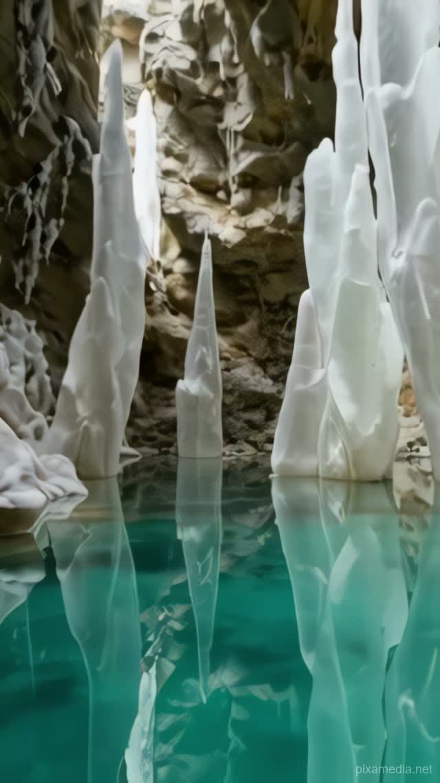 Crystal Cave Stillness - Meditation AI stock