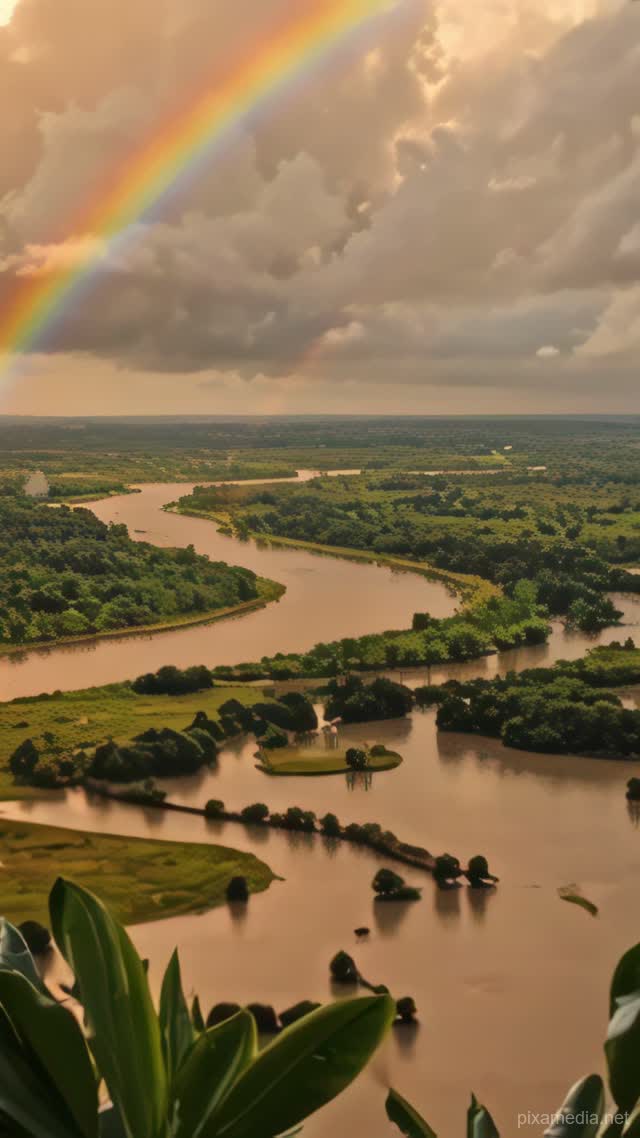 Amazon Delta After Rain - Nature AI stock