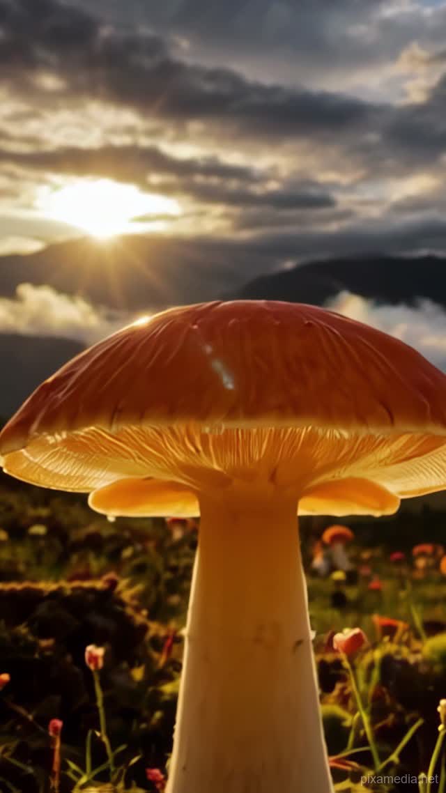 Gills of the Highland Dawn - Nature AI stock