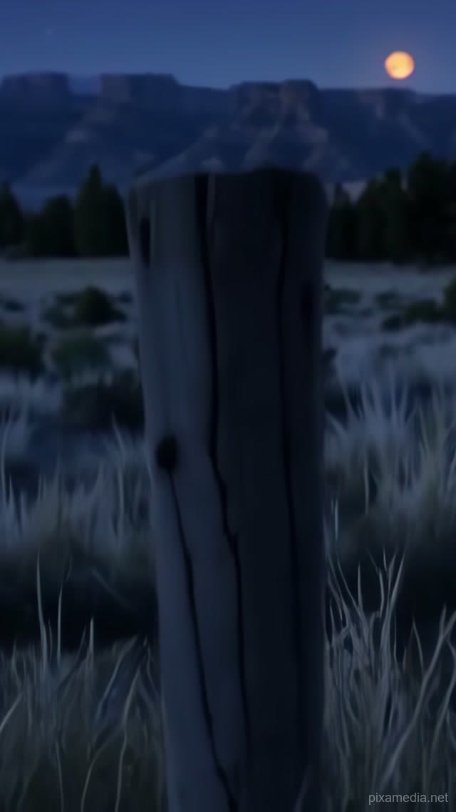 The Silent Fence at Night - Paranormal AI stock