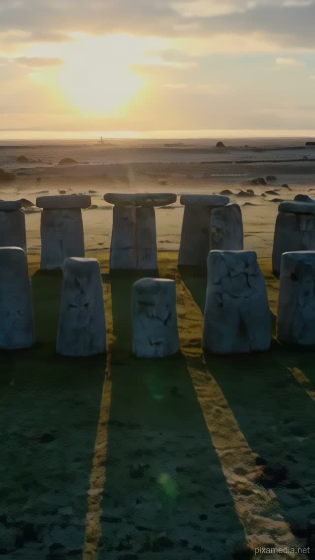 Stonehenge Solstice Alignment - Paranormal AI stock