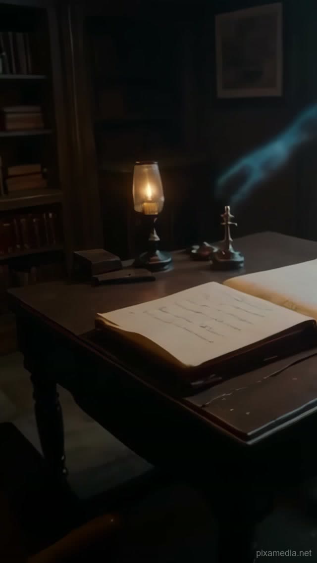 The Ledger's Ghostly Scribe - Paranormal AI stock