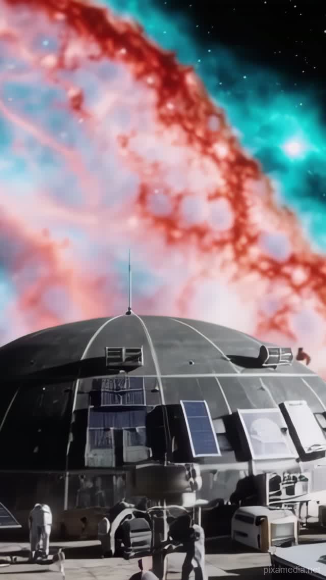 Mars Outpost in Nebula's Embrace - Space AI stock