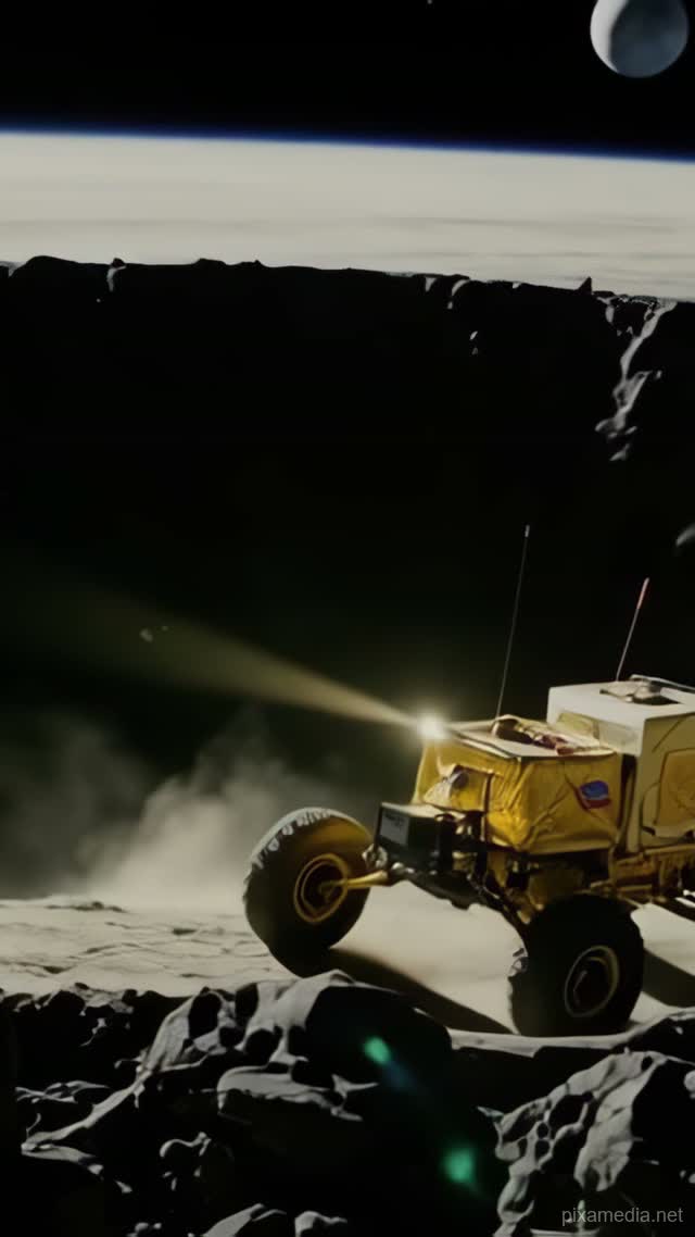 Rover Descends Shadowed Crater - Space AI stock