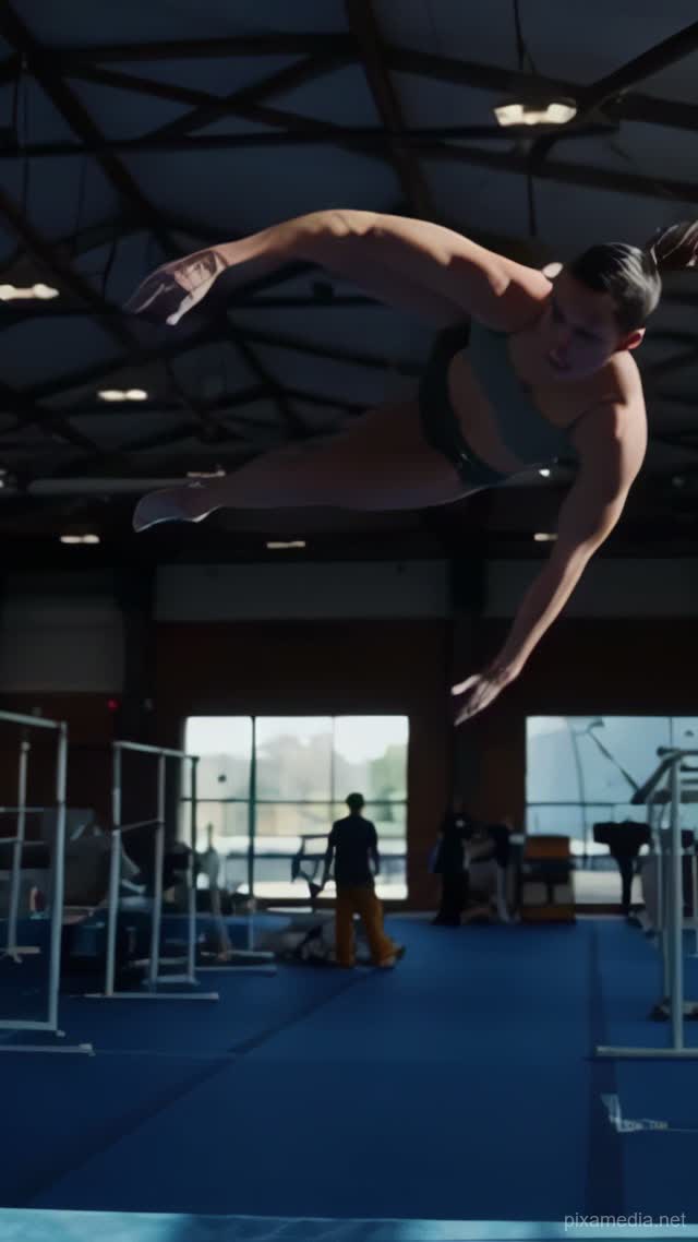 Aerial on Blue - Sport AI stock