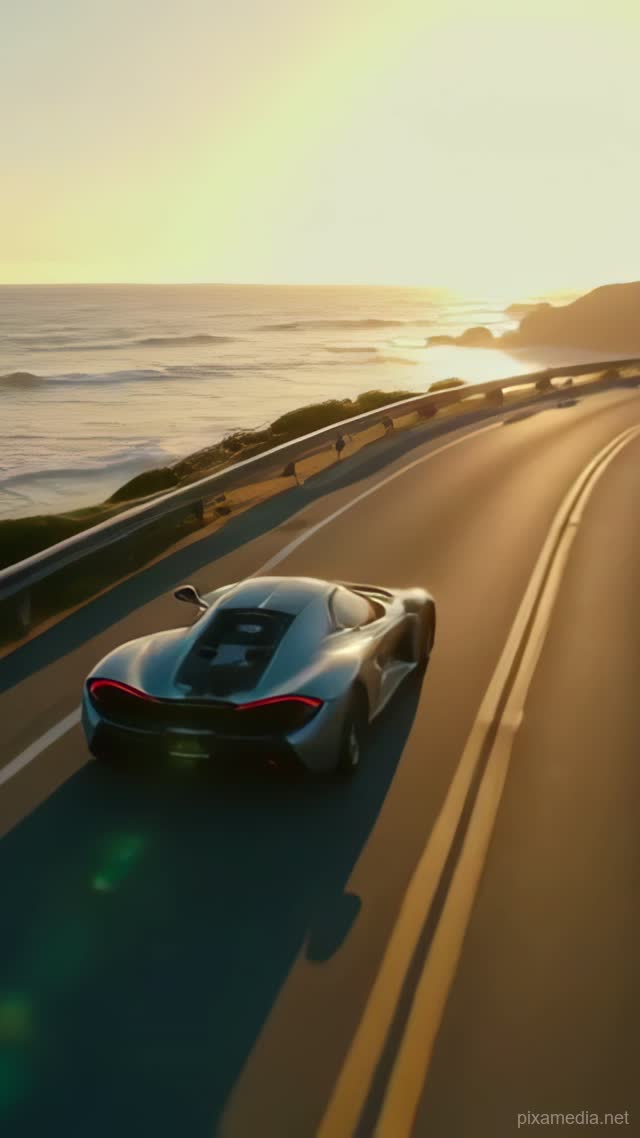 Silver Arrow by the Sea - Vehicles AI stock
