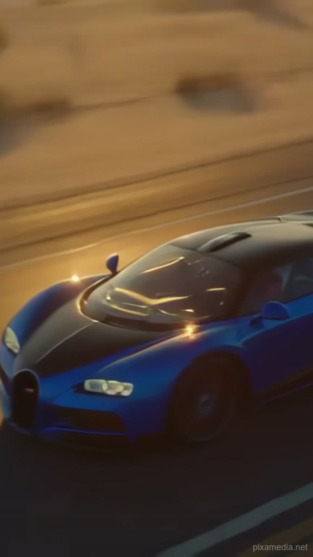 Desert Veyron at Sunset - Vehicles AI stock