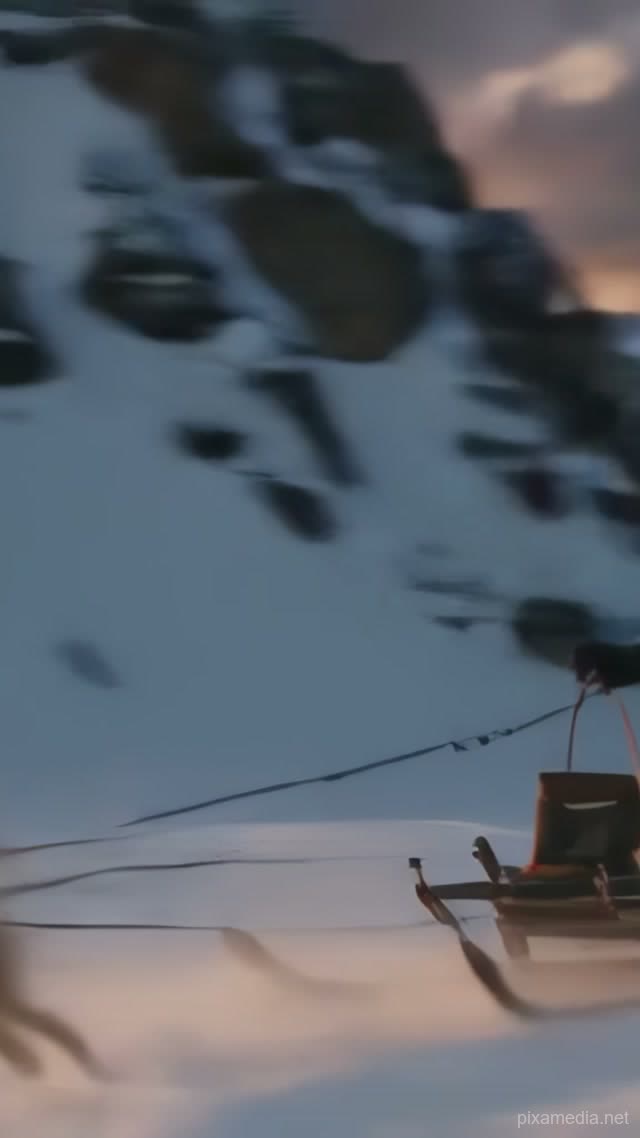 Arctic Dash Through Snow - Vehicles AI stock