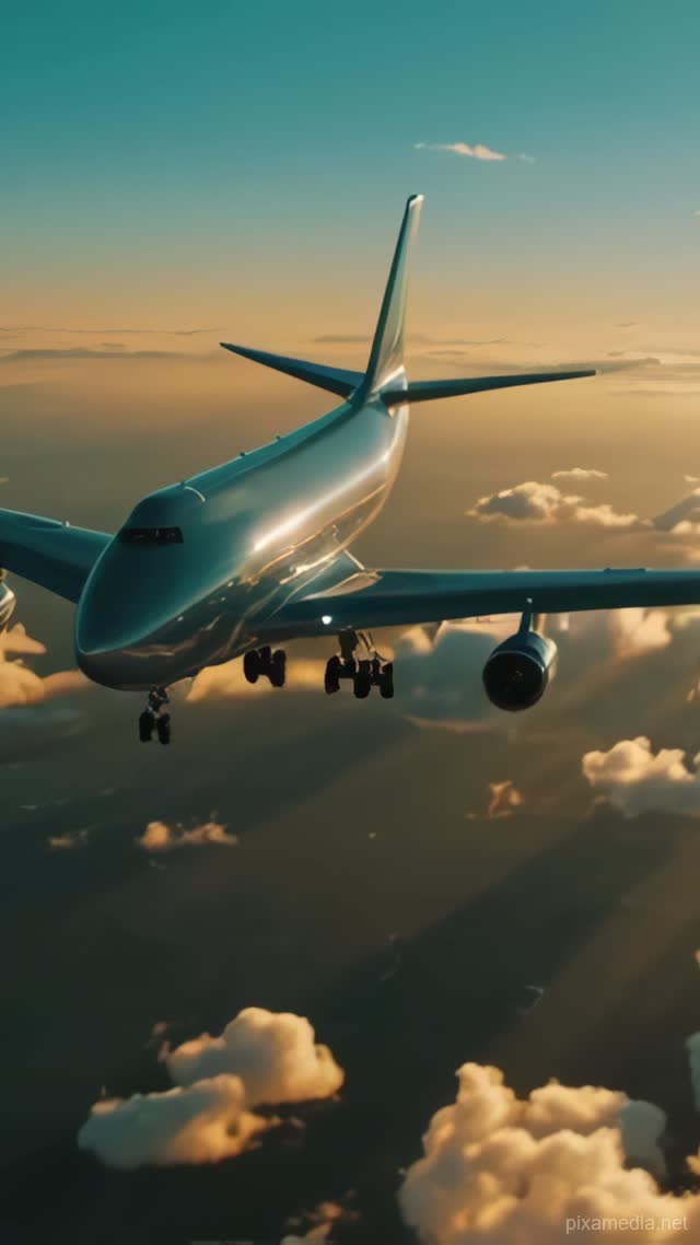 Silver Wings Above Clouds - Vehicles AI stock