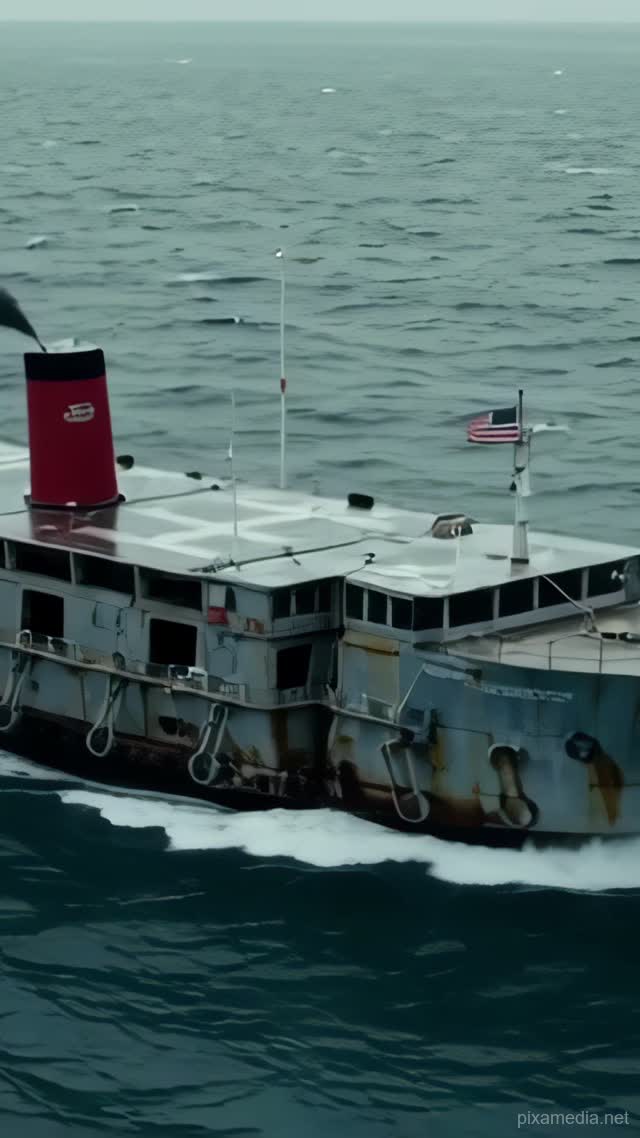 Card Deck Ferry Crosses Grey Swells - Vehicles AI stock